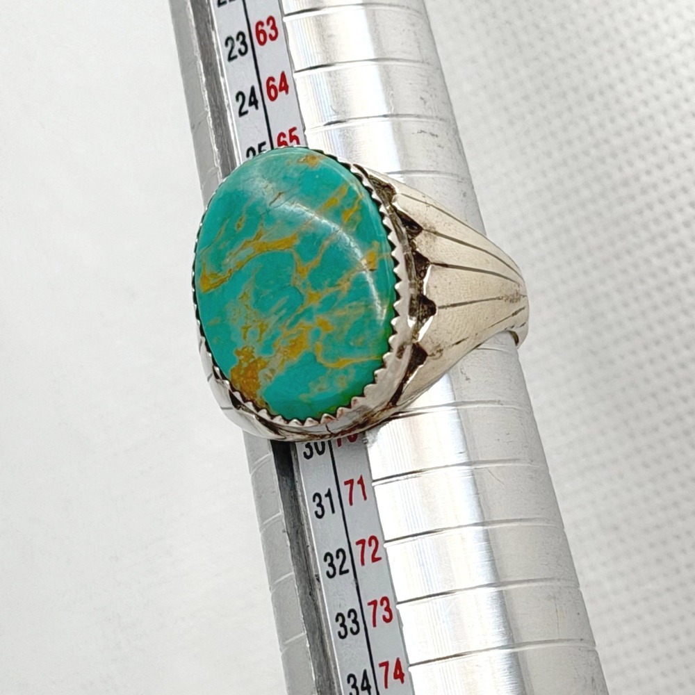 Sampson Yazzie Royston Turquoise Silver Size 12 Vintage Navajo